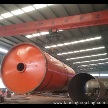 Waste Tire Rubber Recycling Pyrolysis Machine